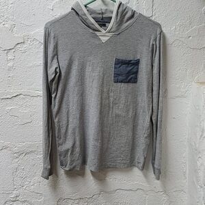 Silver brand grey hoodie shirt